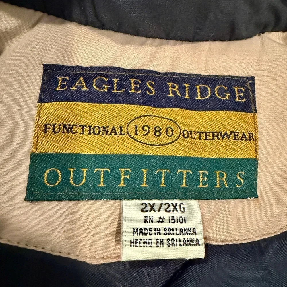 VINTAGE, MENS, EAGLES RIDGE OUTFITTERS, FUNCTIONAL1980OUTERWEAR, JACKET.SIZE 2X